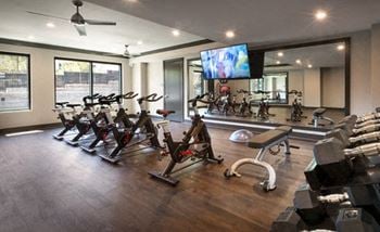 Fitness center with separate spin room