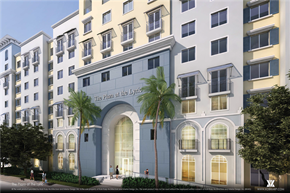 Miami apartment for rent - the building in which the hotel is located