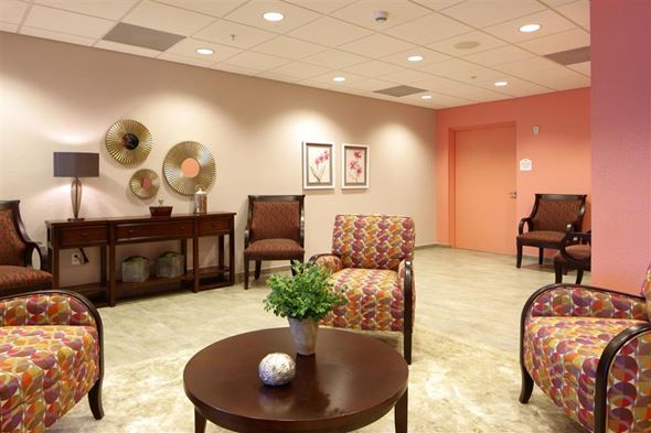 Miami apartment for rent - a living room with chairs and a table