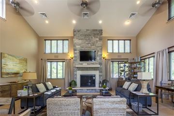 East Wareham apartment for rent - a living room with a fireplace and a television