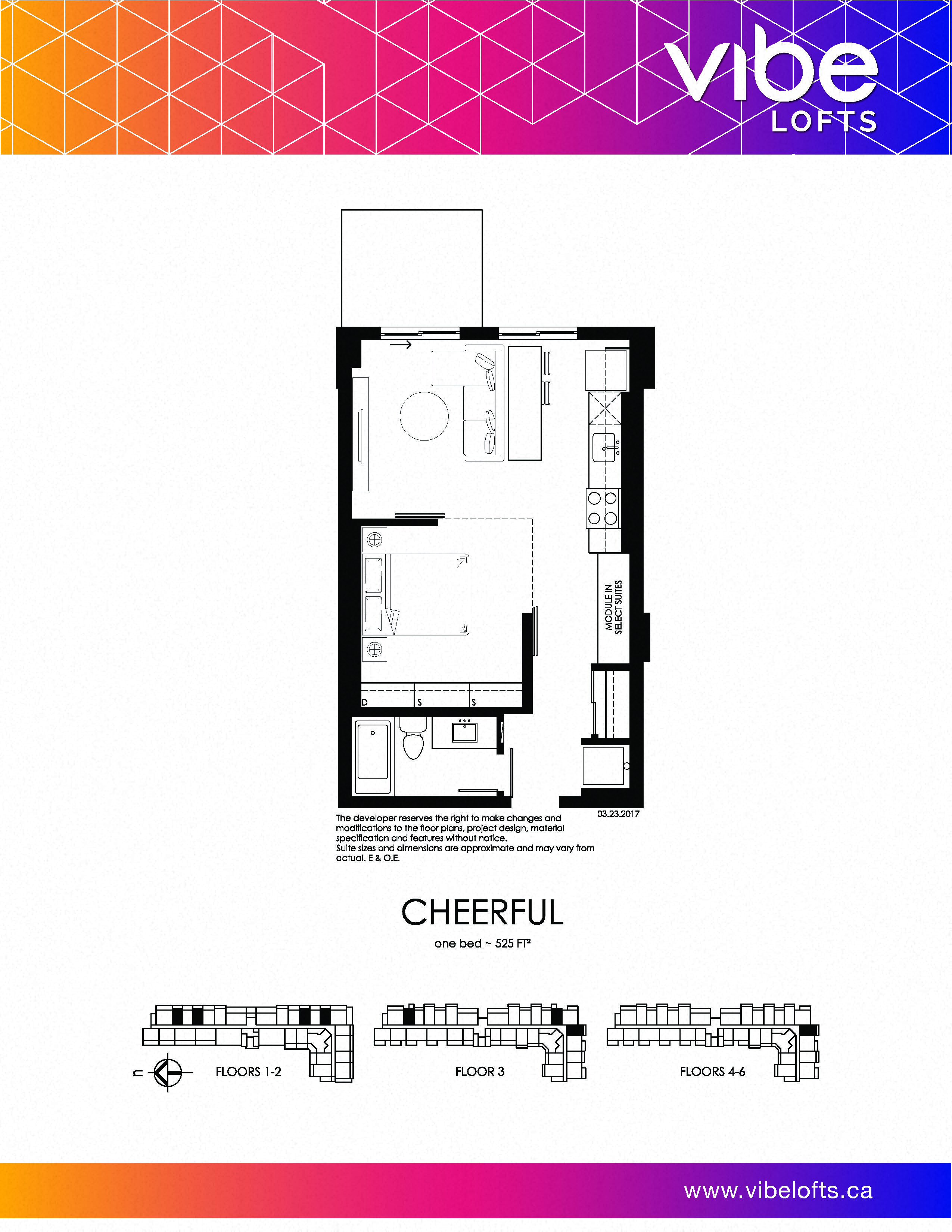 Floor plan for 1 bed, 1 bath, 584 sqft
