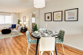 Alexandria apartment for rent - a dining room with a table and chairs