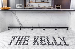 Bala Cynwyd apartment for rent - Stone tiles spell out The Kelly at Bala Cynwyd apartments