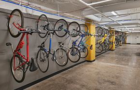 Detroit apartment for rent - a photo of a bike rack