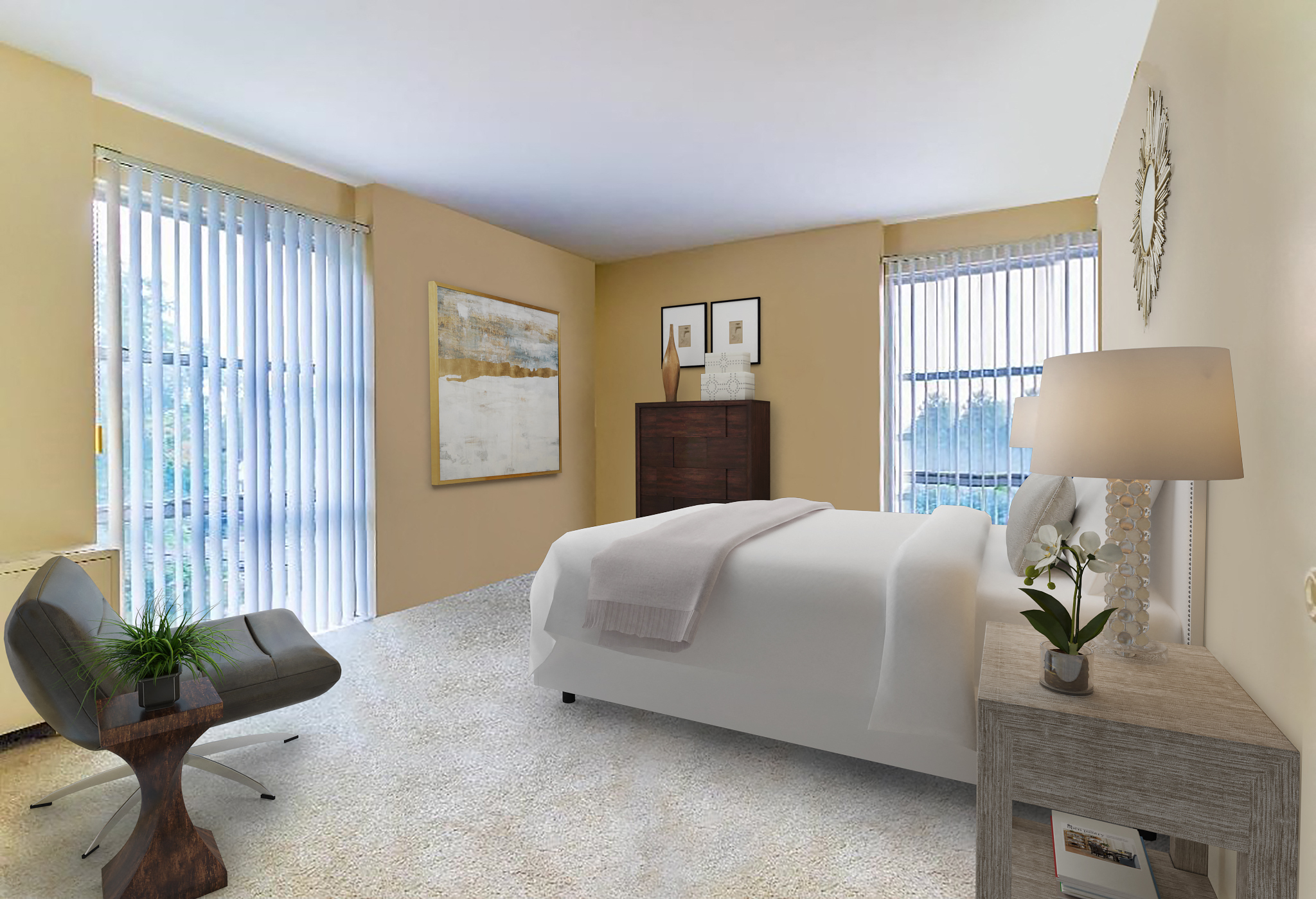 Floor plan for 3 beds, 1.5 baths, 1550 sqft