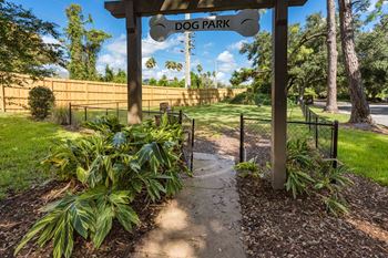 Spacious bark park
