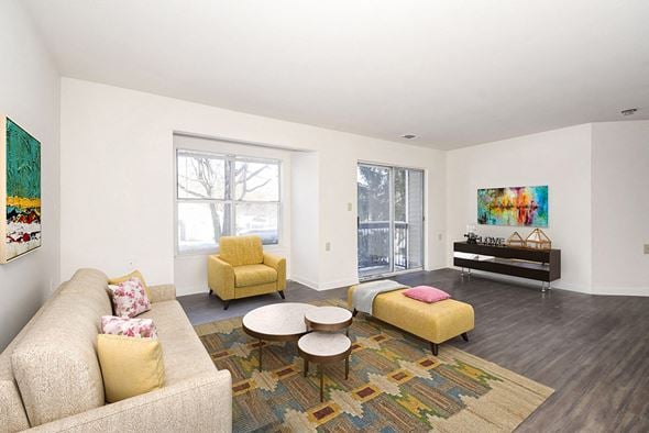 Lexington Park apartment for rent - a living room with a couch and two chairs