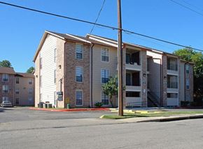 San Antonio apartment for rent - an apartment building on the corner of a street