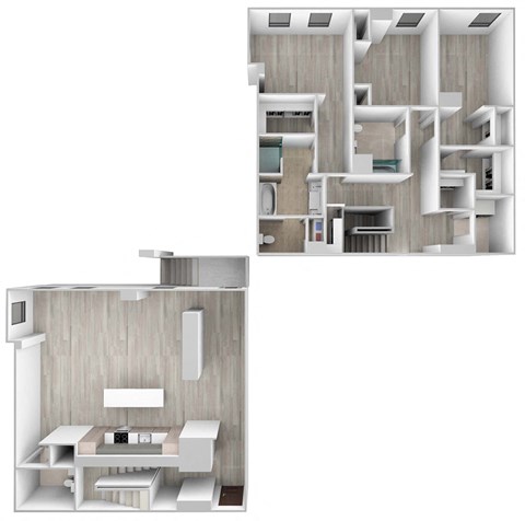 Floor plan for 3 beds, 2.5 baths, 2558 sqft