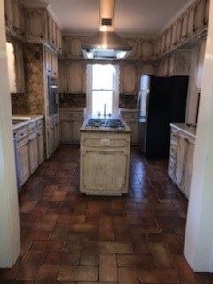 Calhoun house for rent - a kitchen with wooden cabinets and a sink