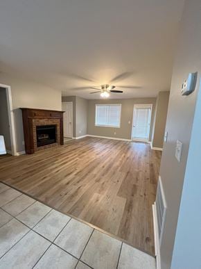 Calhoun apartment for rent - a living room with wooden floors and a fireplace