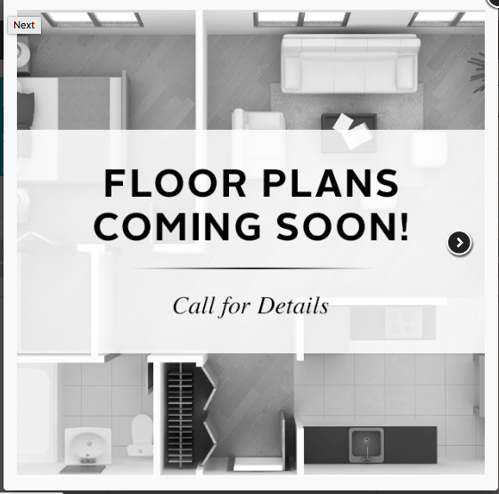 Floor plan for studio, 1 bath, 600 sqft