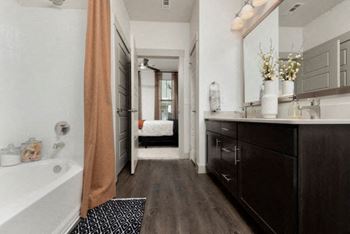 Spacious bathroom