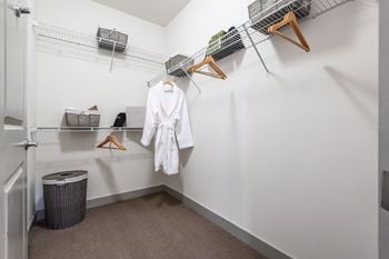 Spacious bedroom closets