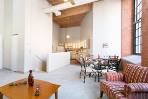Manchester apartment for rent - a living room with a dining room and a kitchen