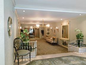 Shaker Heights apartment for rent - a view of a living room with a baby crib