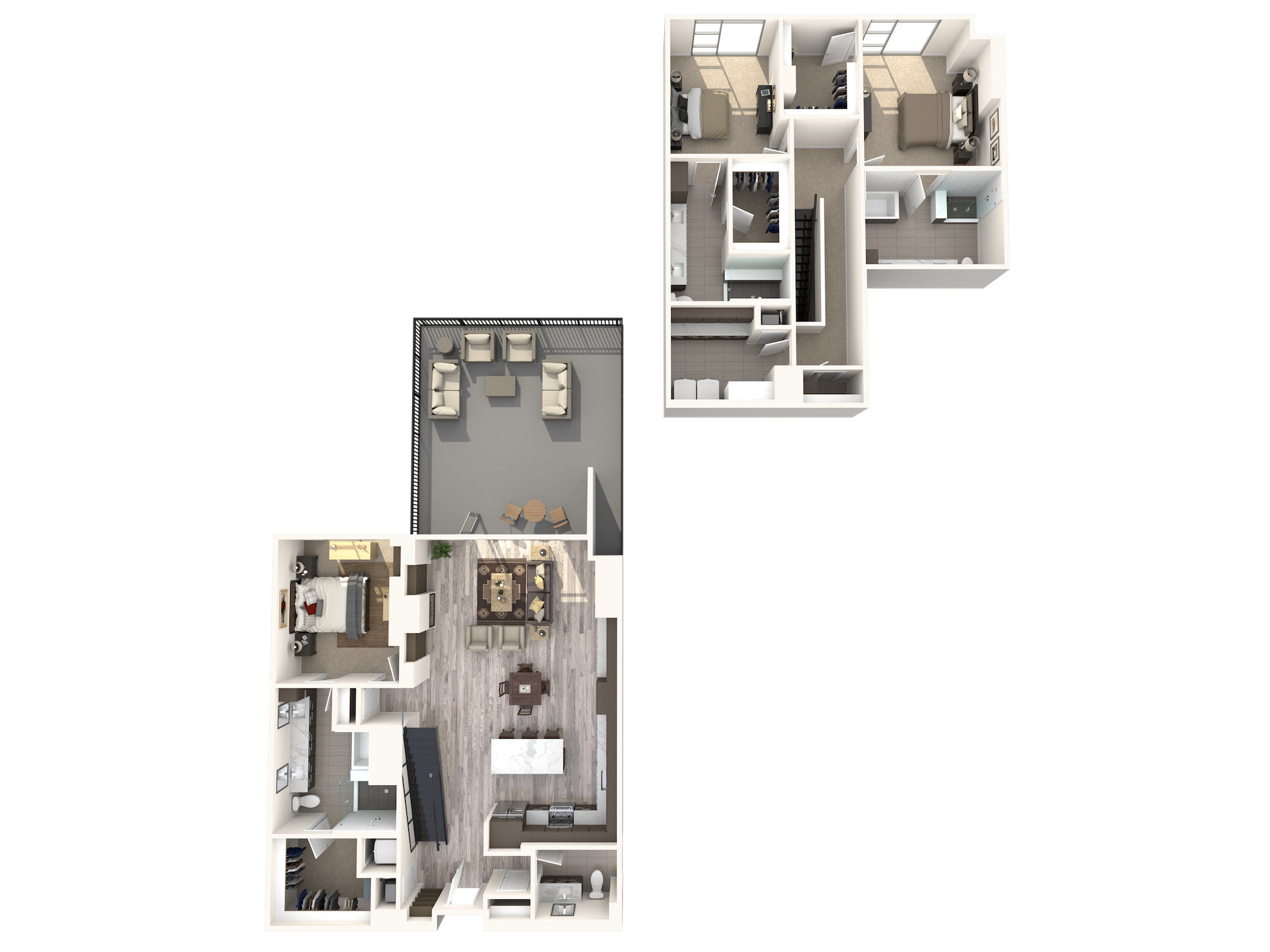 Floor plan for 3 beds, 3 baths, 2697 sqft