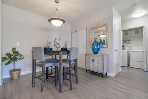 Redlands apartment for rent - A dining room with a table and chairs.