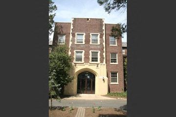Summit apartment for rent - the front of a building with an arch doorway