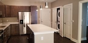 Richland Center apartment for rent - a kitchen with stainless steel appliances and a white counter top