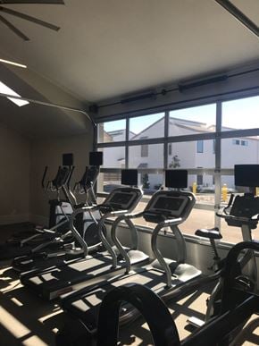 Solana Beach apartment for rent - a group of cardio machines in a gym