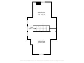 Munhall house for rent - a floor plan for a bedroom with a bathroom and a closet
