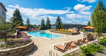 Resort style swimming pool