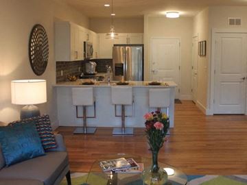 Little Falls apartment for rent - a living room with a kitchen and a couch