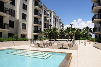 Resort style saline pool