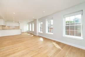 Boston apartment for rent - living room and kitchen