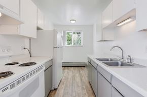 Denver apartment for rent - White Kitchen at Stratford Plaza South, Denver, CO, 80226