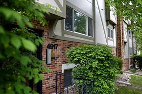 Omaha apartment for rent - a brick building with a window on top of it