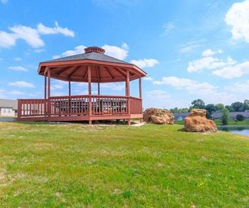 Park with playground, grill and picnic area