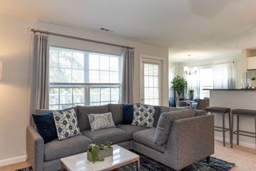 Weymouth apartment for rent - a living room with a couch and a coffee table