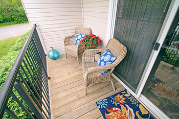 Private balcony or patio
