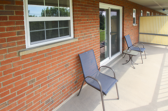 Oversized, private patio or balcony