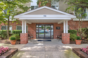 Frederick apartment for rent - front entrance at Creekside at Taskers Chance in Frederick, MD