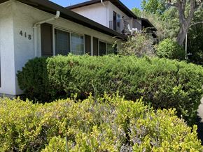 Sunnyvale apartment for rent - Exterior of the building with lots of Greenery Prodesse Property Group 418 Brahms Way Sunnyvale CA 94087