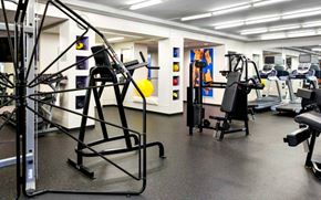 New York apartment for rent - a gym with a bunch of exercise equipment in it