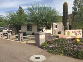 Phoenix apartment for rent - a building with a sign in front of it