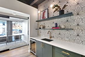Denver apartment for rent - a kitchen with a sink and a window