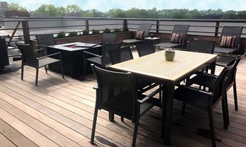 Rooftop bbq area