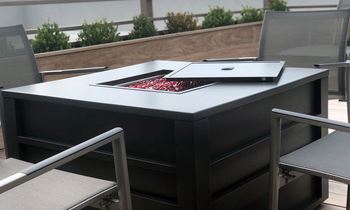 Rooftop gas fire pit