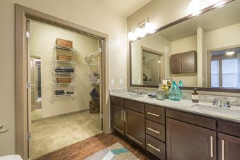 Bathroom with extra storage space