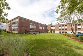 Courtyard with green space