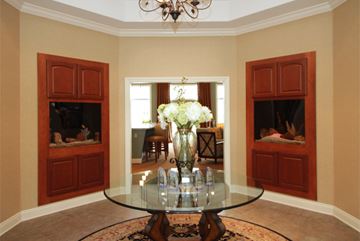 Cuyahoga Falls apartment for rent - a living room with a glass table and a fireplace