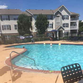 Resort-style pool with sundeck