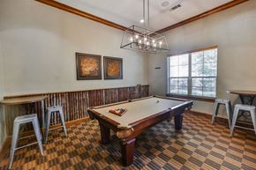 The Woodlands apartment for rent - a game room with a pool table and bar