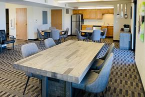 Mason City apartment for rent - a conference room with a large table and chairs