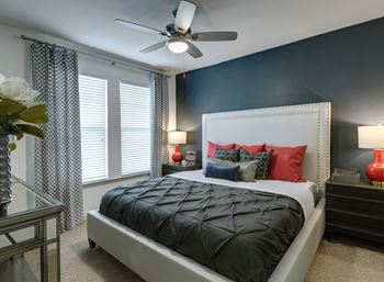 Ceiling fan and cozy bed